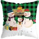 Cute Santa Claus Snowman Print Pillowcase for Axyaa Christmas Party Decor
