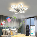 Axyaa Luxury Modern Ceiling Fan Lamp for Living & Dining Room