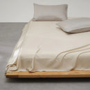 Axyaa Mulberry Silk Flat Sheet - Luxury Solid Color Bedding Sheet - Custom Sizes