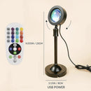 Axyaa Sunset Light Projector Floor Lamp Night Light 360° Rotation 16 Colors