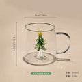Axyaa 3D Animal Glass Cup, 350ml, Christmas Theme, Cartoon Animal Shape