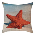 Natural Coastal Starfish Ocean Print Pillow Cover for Axyaa Home Décor