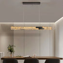 Axyaa Crystal Chandelier: Luxury Living Room & Dining Room Pendant Light