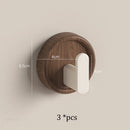 Axyaa HeMu Walnut Solid Wood Jacket Hook for Hotel Bathroom