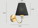 Axyaa LED Fabric Shade Wall Sconce for Bedroom Home Decoration
