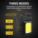 Axyaa LED Lantern Flashlight Keychain USB Rechargeable Compact Outdoor Emergency Light