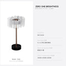 Axyaa Pleated Table Lamp with USB Charging & Touch Switch for Bedroom, Hotel, Studio