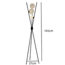 Axyaa Nordic Moon Floor Lamp - Modern Minimalist Three-legged Design, Ideal for Bedroom and Living Room