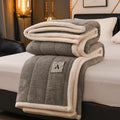 Axyaa Coral Fleece Flannel Blanket, Multifunctional & Thickened Comforter for Winter & Spring