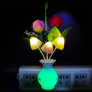 Axya LED Night Light with Auto Sensor Rose Flower Mushroom Design