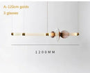 Axyaa Glass LED Tube Light Chandelier for Bedroom Kitchen Living Room