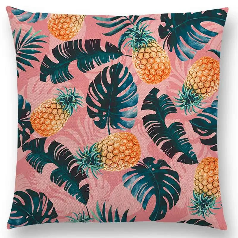 Axyaa Tropical Jungle Garden Throw Pillow Covers
