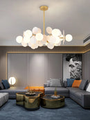 Axyaa Glass Ball Chandelier Pendant Light for Home Decor