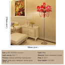 Axyaa Elegant Red Crystal Floor Lamp for Luxurious Living Spaces