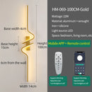 Axyaa Golden LED Wall Lamp for Living Room Bedroom Home Decor