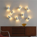 Axyaa Rotating Metal Wall Sconce LED Light for Hotels, Home, Office, or Restaurant