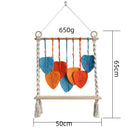 Axyaa Boho Macrame Wall Hanging Shelf Wood Decor for Bedroom Living Room