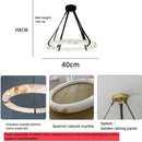 Axyaa Alabaster Marble Chandelier Ceiling Light for Bedroom & Entryway