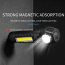 Axya COB LED Rechargeable Flashlight - Waterproof, Magnetic Work Light, 3 Lighting Modes