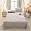 Axyaa Striped Cotton Bed Sheet Set - Breathable & Soft Mat - Thickened & Printed