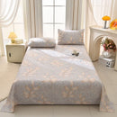 Axyaa Striped Cotton Bed Sheet Set - Breathable & Soft Mat - Thickened & Printed