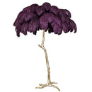 Axyaa Modern Ostrich Feather LED Floor Lamp for Bedroom Living Room Villa Lighting