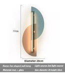 Axyaa Crystal Wall Lamp - Modern Minimalist Art for Living Room, Bedroom & Bedside