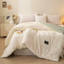 Axyaa Double Bed Quilt: Autumn Winter Soy Fiber Queen Size Comforter