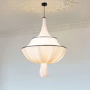 Vintage Cloth Pendant Lights for French Living Room, Bedroom Chandelier by Axyaa