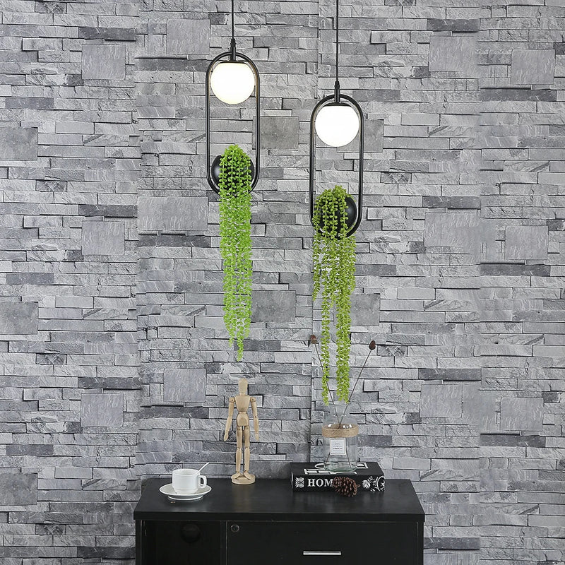 Axyaa Nordic Led Plant Pendant Lights Hanging Lamp for Home Decor