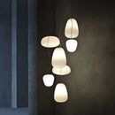Axyaa Glass Whorls Cocoon Pendant Light: Elegant Illumination for Home Decor