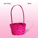 Axyaa Hand-Woven Flower Storage Baskets: 3 Shapes for Shopping & Storage