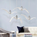 Axyaa Seagull Resin Chandelier - Nordic Creative Bird Shape LED Lighting