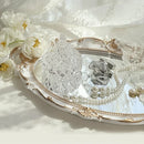 Axyaa Oval Decorative Plate Tray Mirror Jewelry Display Candy Makeup Organizer