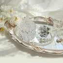 Axyaa Oval Mirror Tray Jewelry Organizer for Makeup and Decor