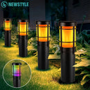 Axyaa Solar Flame RGB Pathway Lights for Outdoor Landscape Decor