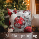 Axyaa Red & White Patterned Pillow Covers - Sofa, Bedroom, Car Cushion Cover