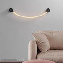 Axyaa Soft LED Wall Lamp: Nordic Style Luminescent Neon Tube for Bedroom