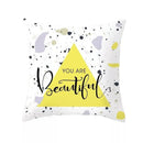 Axyaa Geometric Deer Pattern Cushion Cover for Sofa Decoration and Throw Pillow