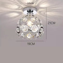 Axyaa Nordic Crystal Aisle Chandelier - Stylish Small Ceiling Light for Corridor and Balcony