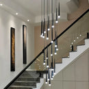 Axyaa Modern Stair Chandelier Pendant Lights Indoor Ceiling Lamp LED Chandeliers