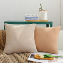 Axyaa Soft Teddy Plush Cushion Cover for Cozy Home Decor - Multi-Size Pillowcase