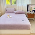 Axyaa Flannel Velvet Fitted Sheet: Cozy & Soft Bedding for Winter