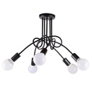 Axyaa Vintage Industrial Chandelier Semi Flush Mount Ceiling Lamp