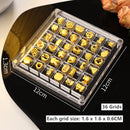 Axyaa Golden Bead Acrylic Storage Box: Jewelry Organizer & Display Case