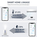 Axyaa Smart WiFi Temperature Humidity Sensor for Remote Monitoring and Voice Control