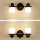 Axyaa Glass Wall Sconce Retro Lamp for Bathroom, Bedroom, or Barber Shop