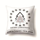 Axyaa Christmas Tree Throw Pillow Case - Festive Xmas Cushion Cover for Home Decor