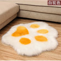 Axyaa Cat Paw Bear Foot Plush Carpet for Home Decor