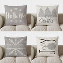 Axyaa Snowflakes Christmas Throw Pillow Cover for Sofa, Bedroom, Car.